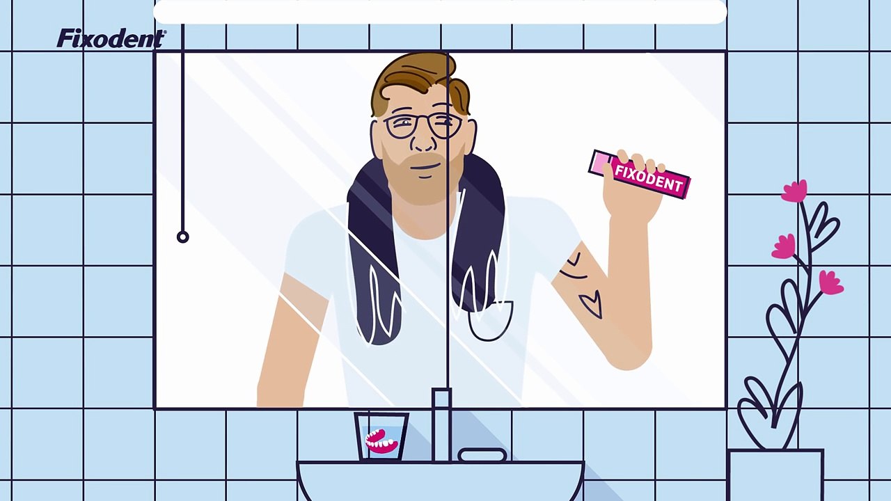 Comment appliquer correctement l'adhésif pour prothèse - Fixodent