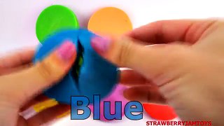 Play Doh Surprise Eggs + Shopkins Spongebob TMNT Cars 2 + Learn Colors