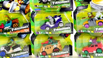 7 TMNT T-Machine Hot Rod Teenage Mutant Ninja Turtles Nickelodeon Superhero Cars Comparison