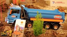 Máy xúc - máy ủi - ô tô đồ chơi trẻ em - toy excavator, bulldozer toys, toy cars part 1
