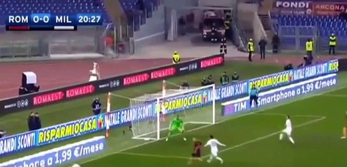 Roma vs Milan 1-0 - All Goals - Full Highlights - Serie A 12/12/2016