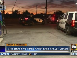 Car shot at on Loop 101