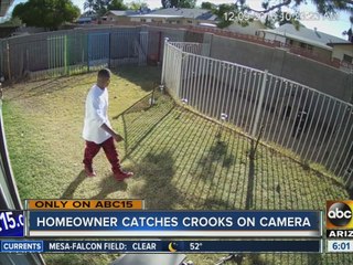 Tempe homeowner catches crooks breaking into home