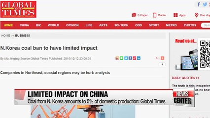 Temporary suspension of N. Korean coal to have limited impact on Chinese coal market
