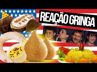 GRINGOS EXPERIMENTAM COXINHA, BISCOITO DE POLVILHO E MAIS COMIDAS BRASILEIRAS