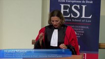 ESL Day 2016 - Rentrée solennelle_04-Wanda Mastor, Directrice de l'Ecole Européenne de Droit, Professeur de droit public de l'Université Toulouse 1 Capitole