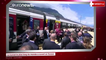 Le tunnel le plus long du monde a ouvert en Suisse