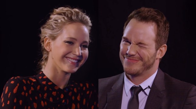 Jennifer Lawrence et Chris Pratt s'insultent pour rire : c'est savoureux