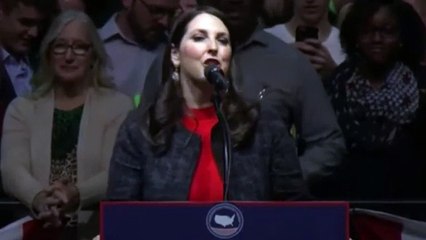Ronna Romney McDaniel speaks at Trump thank you rally in Michigan