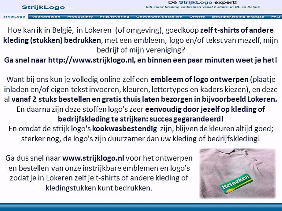 Zelf kleding bedrukken Lokeren