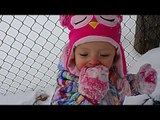 Toddler Can't Stop Eating Snow!