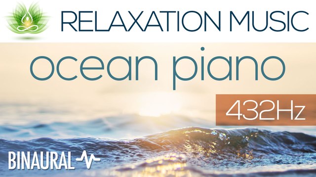 Alpha Waves Relaxing Music Ocean Piano | Binaural Beats | 432 Hz | Gaia Meditation