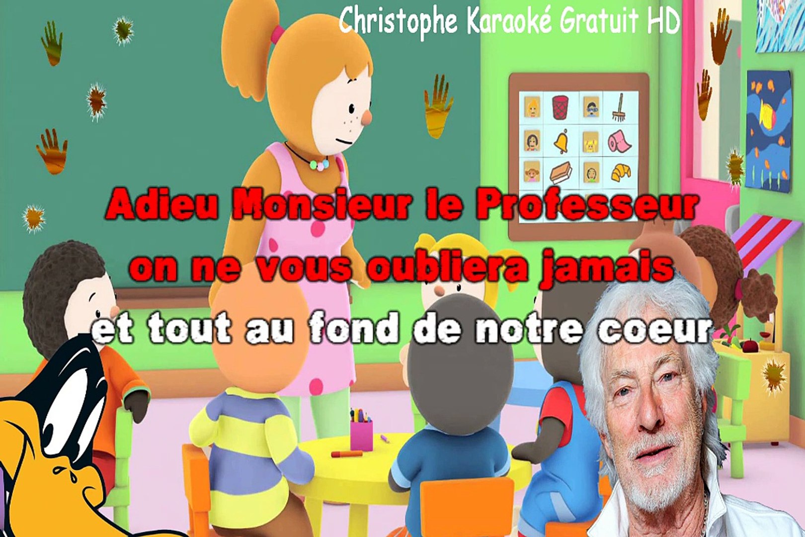 Hugues Aufray - Adieu Monsieur le professeur KARAOKE / INSTRUMENTAL - Vidéo  Dailymotion