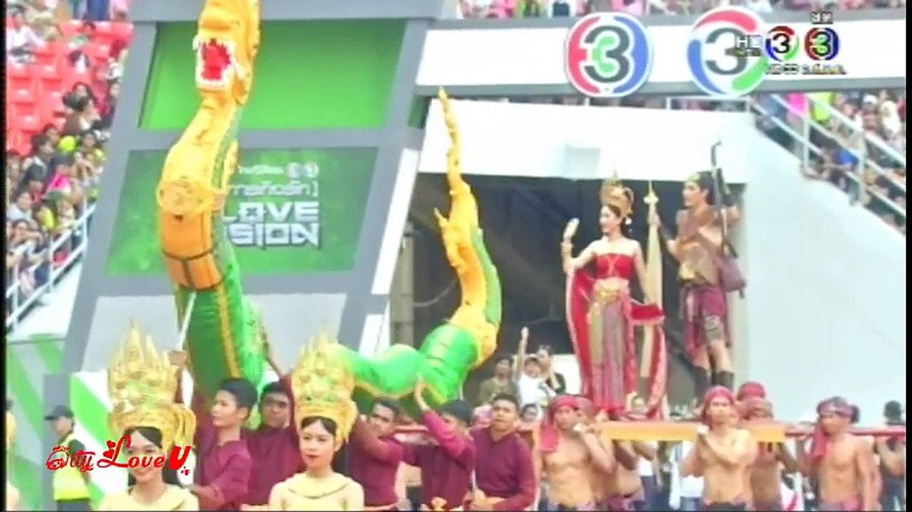 แต้ว รำนาคี - ขบวนพาเหรด ฉลองครบรอบ 46 ปี ช่อง 3 The Best Action Of Thailand