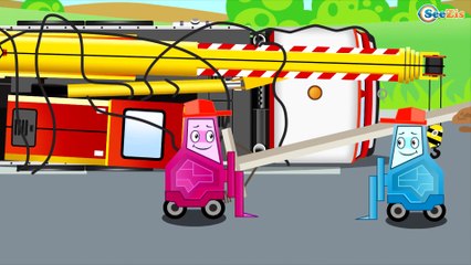 Diggers Cartoon | Construction Trucks & Service Vehicles Cartoons for children