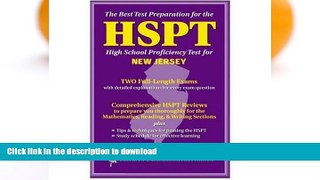 Hardcover HSPT -- The Best Test Prep for the New Jersey High School Proficiency Test (Test Preps)