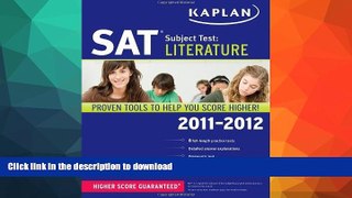 Pre Order Kaplan SAT Subject Test Literature 2011-2012