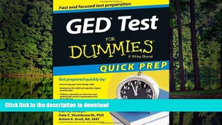 READ GED Test For Dummies, Quick Prep