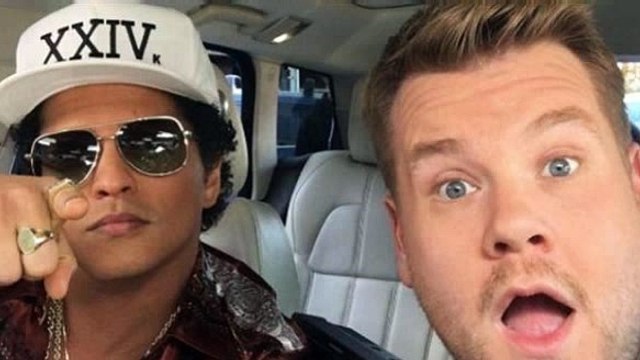 Bruno Mars canta junto a James Corden en Carpool Karaoke