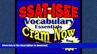 Hardcover SSAT - ISEE Prep Test VOCABULARY REVIEW Flash Cards--CRAM NOW!--SSAT - ISEE Exam Review