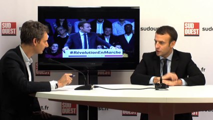 Emmanuel Macron : "je ne triche pas avec celles et ceux qui me suivent"