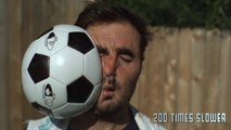 Football vs Face 1000x Slower - The Slow Mo Guys