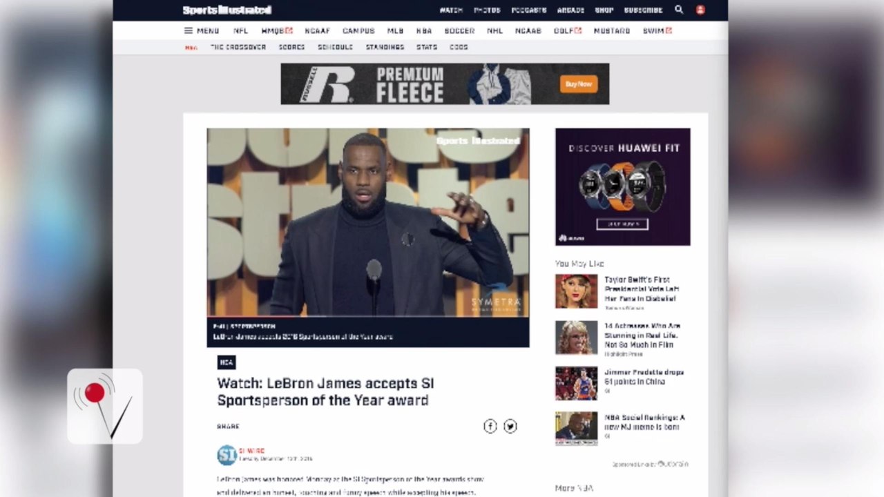 Lebron James Makes Political Statement With a Safety Pin