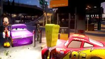DINOCO RAMONE & MCQUEEN CARS ft TMNT Leonardo Spongebob Squarepants & Mickey Mouse