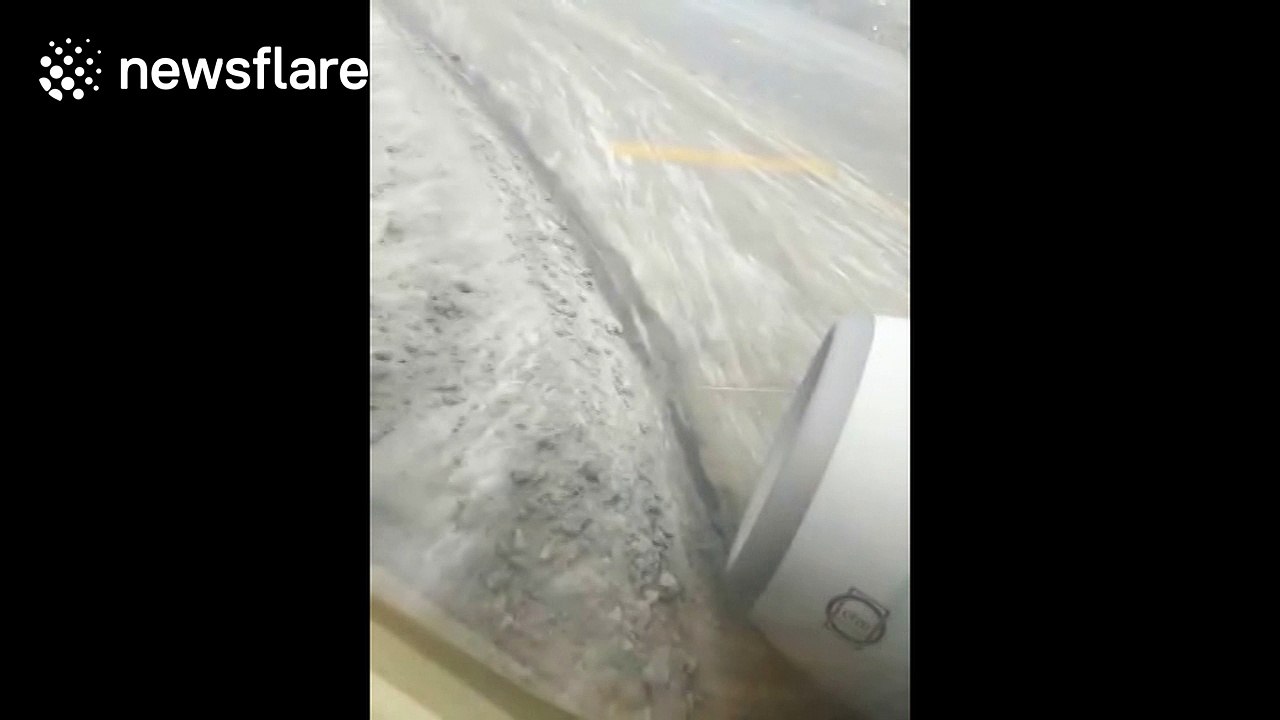 Plane overshoots runway due to ice