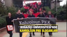 Boğaziçi Üniversitesi'nde kahrolsun PKK sloganları | En Son Haber