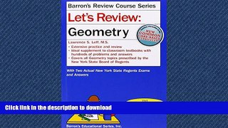 Pre Order Let s Review Geometry (Barron s Review Course) On Book