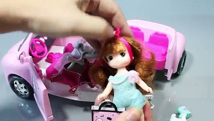 Princess Doll Shopping Car Toys Play Doh Toy Surprise Eggs