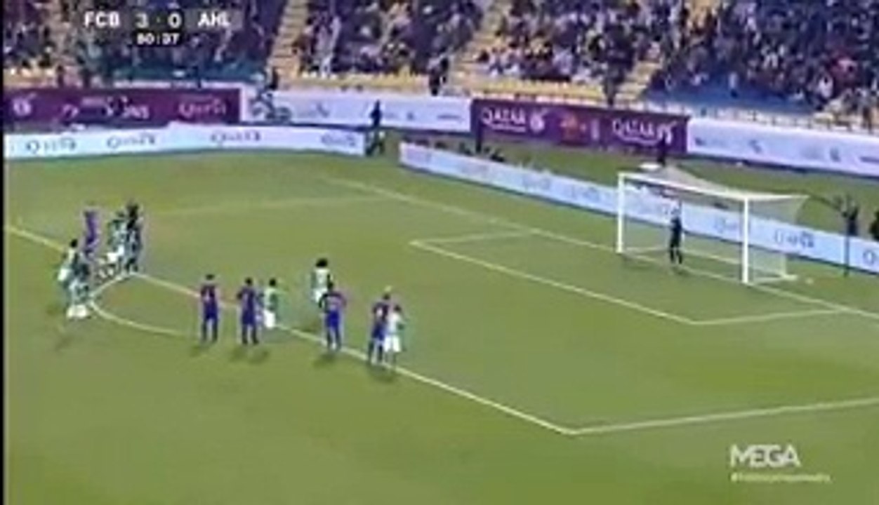 Omar Abdulrahman Panenka Penalty Goal HD - Al Ahli SC 1-3 Barcelona 0-1 Friendly Match 13-12-2016 HD