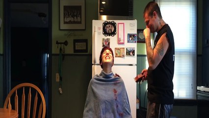 Cutting wifes hair for the first time