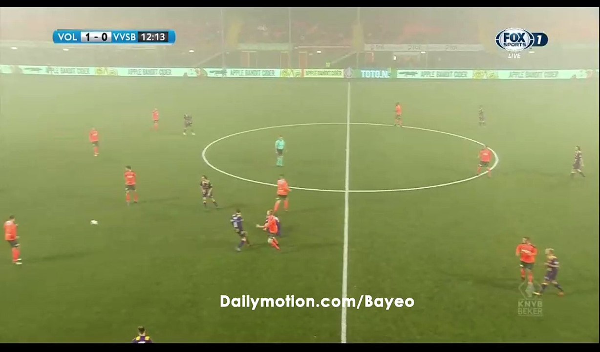 Giovialli Serbony Goal HD - Volendam 1-1 VVSB - 13.12.2016 KNVB Beker