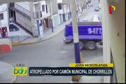Continúa delicado de salud joven atropellado por camión municipal de Chorrillos