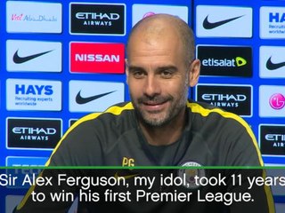 Guardiola asks for more time, like his idol Ferguson