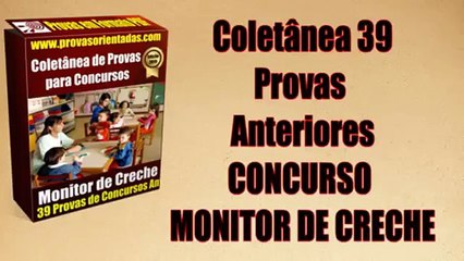 Provas Concurso Monitor de Creche