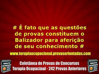 Provas Anteriores - Terapia Ocupacional