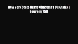 New York State Brass Christmas ORNAMENT Souvenir Gift