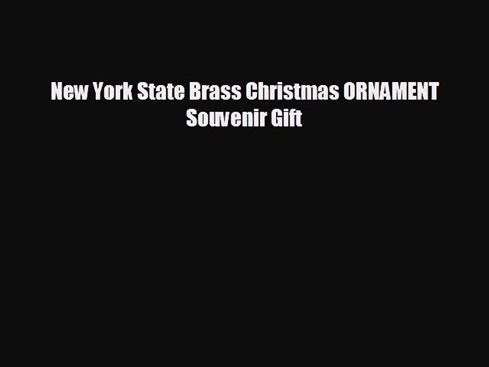 New York State Brass Christmas ORNAMENT Souvenir Gift