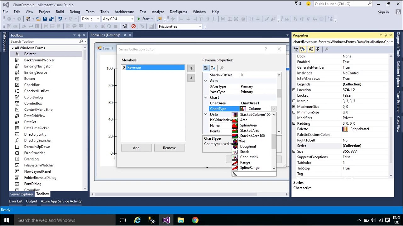 C# Tutorial - Chart - Graph