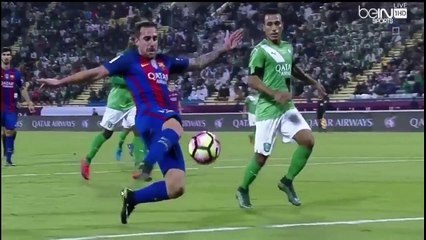 لقطة خرافية من اللاعب المصري محمد عبد الشافي أمام برشلونة