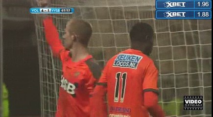 Kevin van Kippersluis Goal HD - Volendam 4-1 Vv sint bavo 13.12.2016