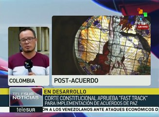 Colombia: Corte aprueba fast track por la paz con 8 votos a favor