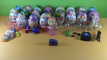 30 Surprise Eggs Play Doh | Surprise Eggs Disney Collector, Opening, Toys, Car, Frozen