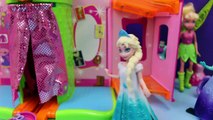 Frozen Elsa Kids Toys Disney Princess Magic Clip Dolls Polly Pocket Dress Up Tink DisneyCarToys