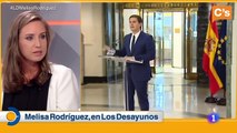 Melisa Rodríguez. Entrevista en  Los Desayunos  de La 1
