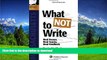 Read Book What NOT To Write: Real Essays, Real Scores, Real Feedback. Massachusetts Bar Exam Essay