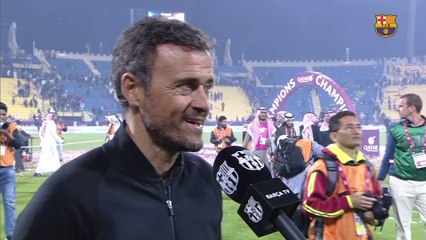 “Luis Enrique and Robert Fernández reaction to friendly win in Qatar”